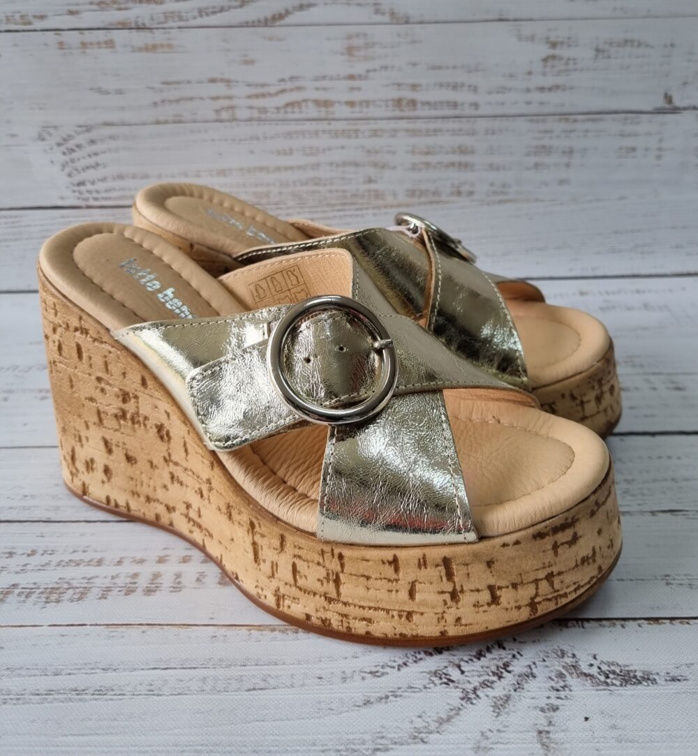 Tutto Bene Scarpe arany éktalpú papucs(1300/ALTIN) - Image 2
